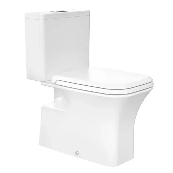 Kit Vaso Sanitário com Caixa acoplada e Assento Branco Redondo 3 a 6L Breezy Docol